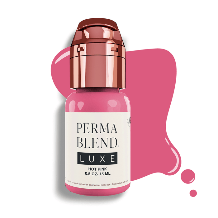 PERMABLEND LUXE Hot Pink 15ml | Permanent Makeup Lip Pigment | PMU Lip Pigment - SD Cosmetics Care