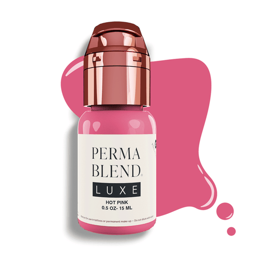PERMABLEND LUXE Hot Pink 15ml | Permanent Makeup Lip Pigment | PMU Lip Pigment - SD Cosmetics Care
