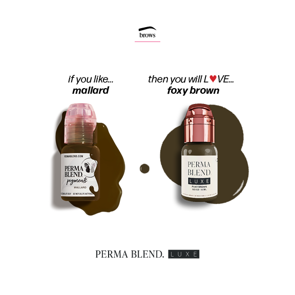 Permablend Mallard - Dark Brown Brow Pigment with Medium Opacity for Authentic Color - SD Cosmetics Care