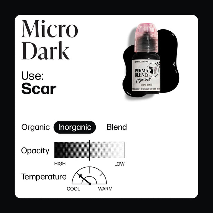 Permablend Micro Dark Scalp Pigment - Long-Lasting, Vegan & Cruelty-Free Color Blend - SD Cosmetics Care