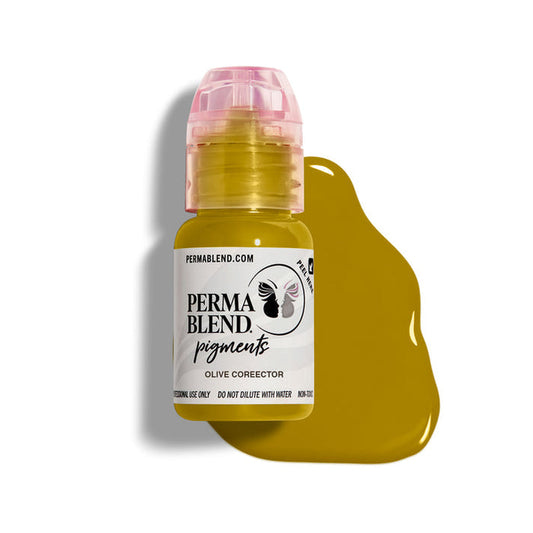 Permablend Olive Corrector – Opaque Pigment for Neutralizing Red & Orange Brows - SD Cosmetics Care