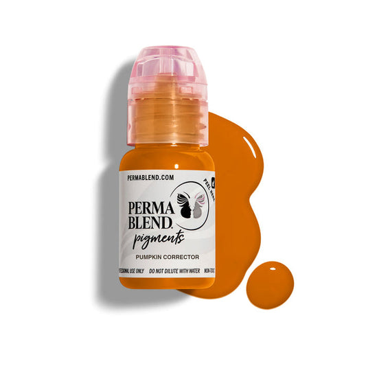 Permablend Pumpkin Corrector - Opaque Light Orange Concealer For Purple/Blue Brows - SD Cosmetics Care