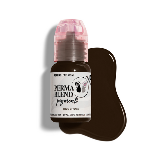 Permablend True Brown Permanent Makeup Pigment, Artist-Grade Brow & Eyeliner Ink - SD Cosmetics Care
