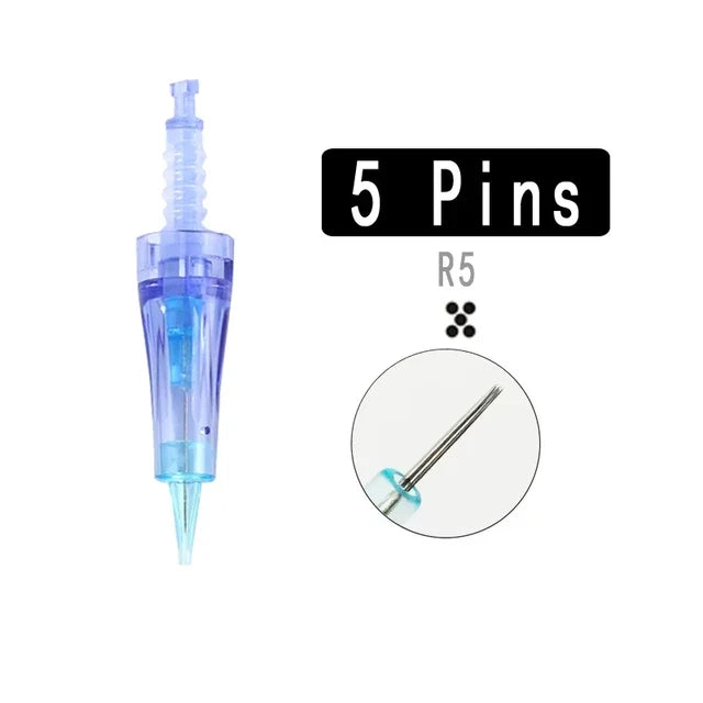 PERMANENT MAKEUP DR PEN NEEDLE R5 (5pin) 10-pack for A6 Devices - SD Cosmetics Care