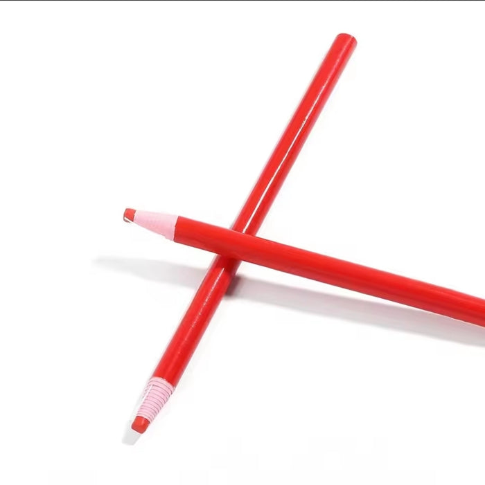 Permanent Makeup Red Ultra Pencil – Dual-Function Microblading Eyebrow & Lip Mapping Cosmetic Pencil for Precise PMU Application (1 Pencil) - SD Cosmetics Care