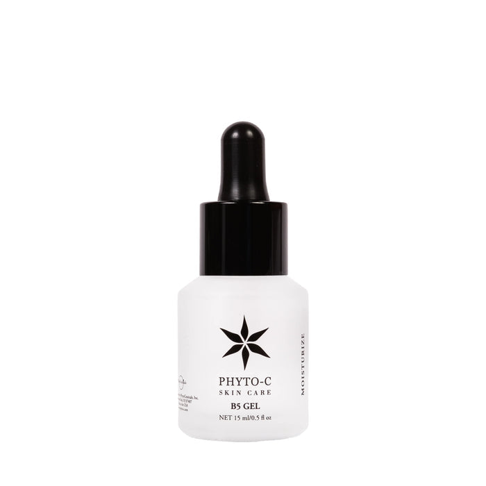 Phyto-C Skin Care B5 Gel moisturizing serum bottle with dropper, 15 ml