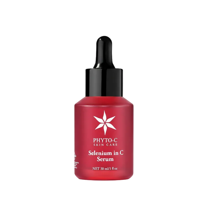 Phyto-C Selenium in C Serum red dropper bottle, 30 ml antioxidant skincare