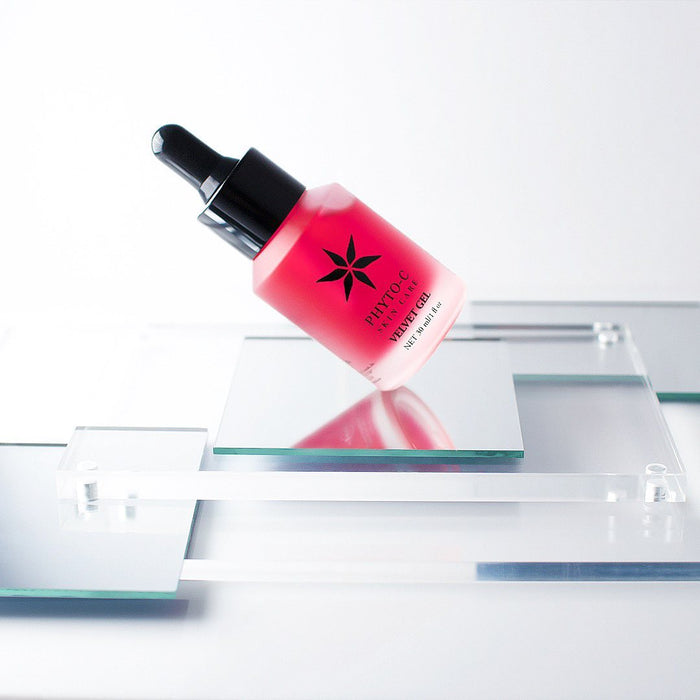 Phyto-C Velvet Gel pink wrinkle correcting serum bottle with dropper