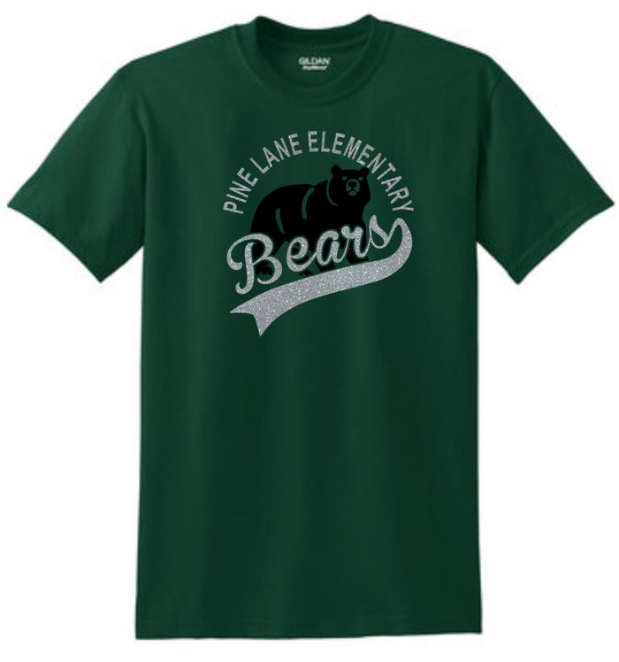 PLE Circle Design Basic Tee- Matte or Glitter