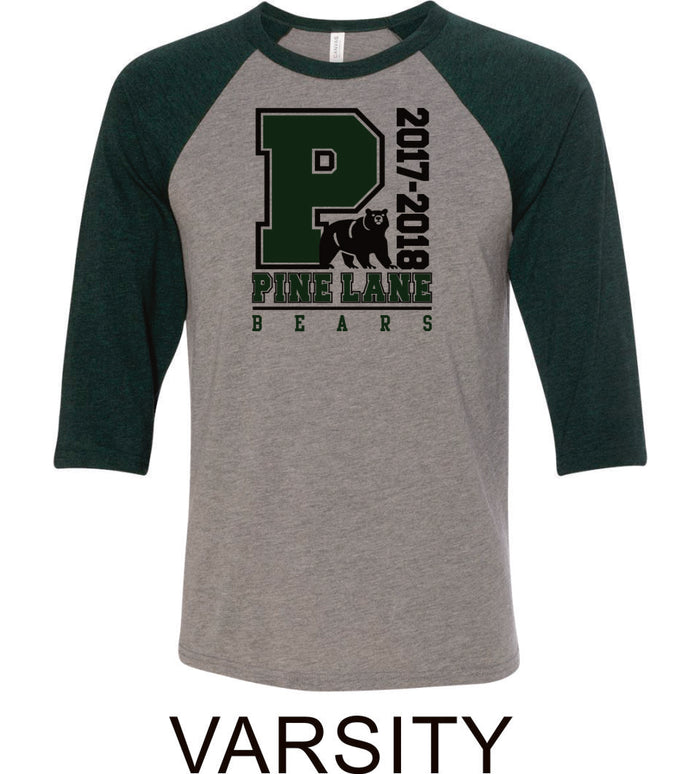PLE Raglan T-Shirt in 2 Designs- Matte and Glitter
