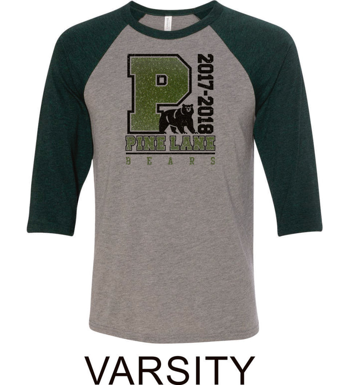 PLE Raglan T-Shirt in 2 Designs- Matte and Glitter