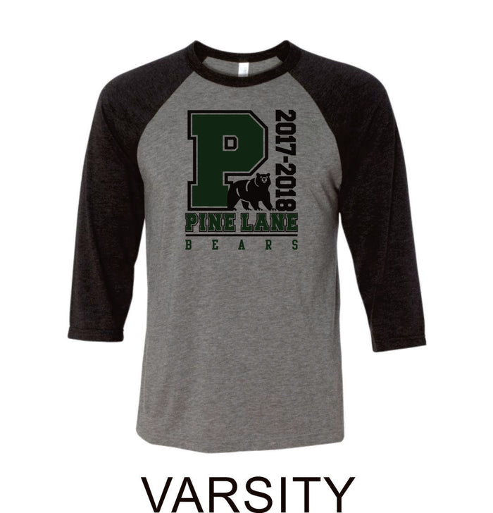 PLE Raglan T-Shirt in 2 Designs- Matte and Glitter