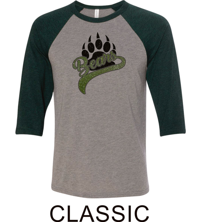 PLE Raglan T-Shirt in 2 Designs- Matte and Glitter