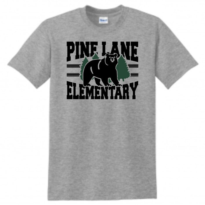 PLE Stripes Design Basic Tee- Matte or Glitter