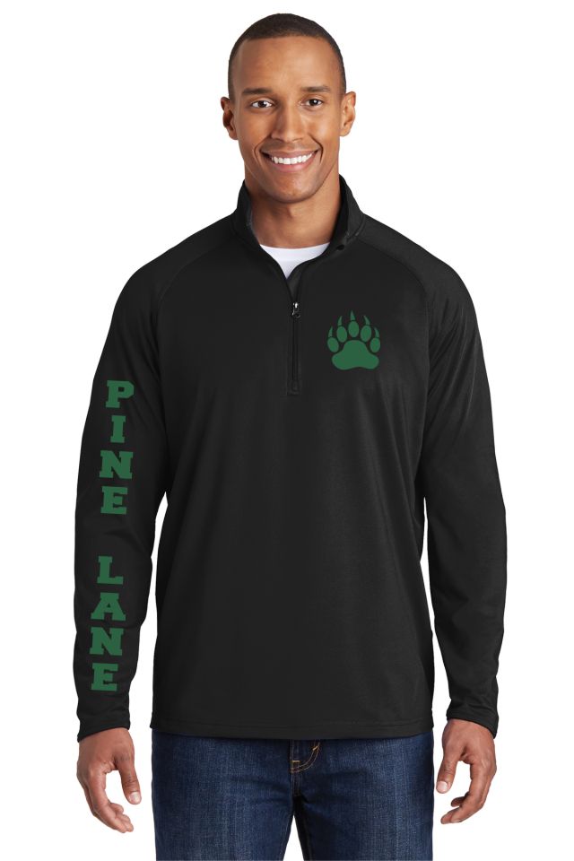 PLE Unisex Sport Wick 1/2 Zip Pullover- Matte or Glitter