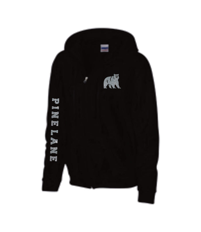 PLE Zip Up Hoodie- 2 designs- Matte or Glitter