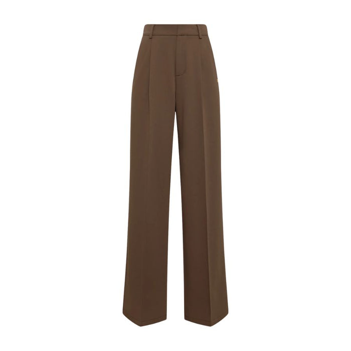 Pleated Womens Wide Leg Trouser