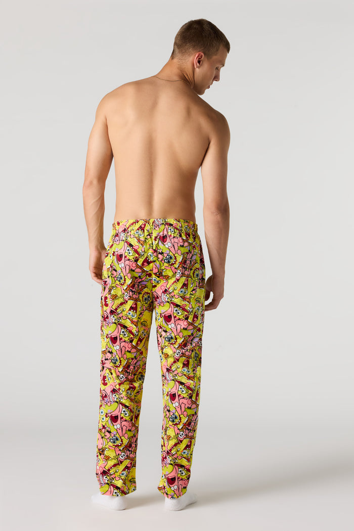 Plush Cartoon Print Pajama Pant