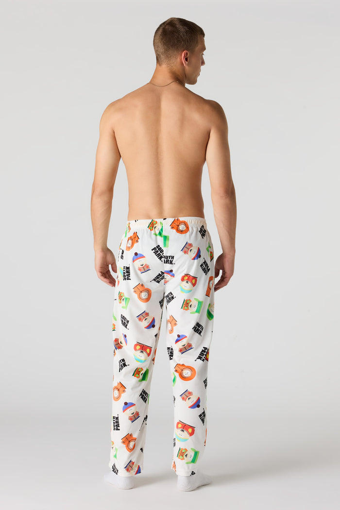 Plush Cartoon Print Pajama Pant