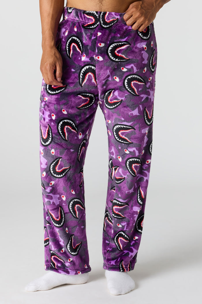 Plush Printed Pajama Pant