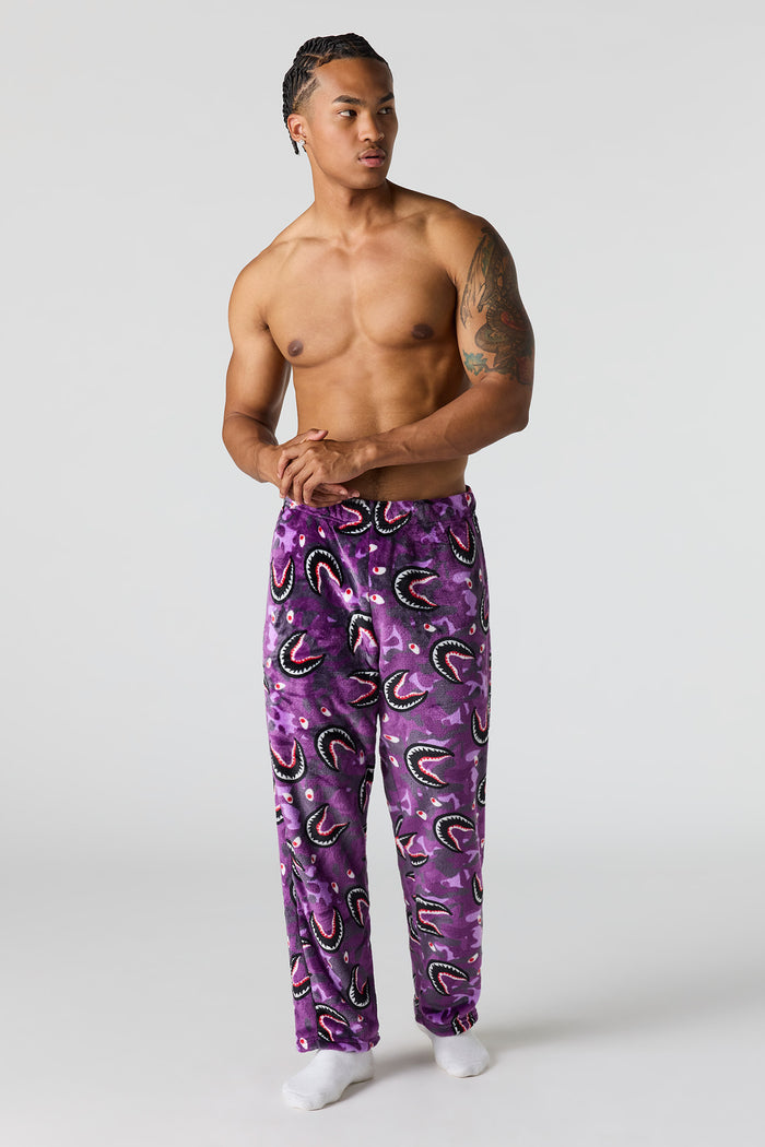 Plush Printed Pajama Pant