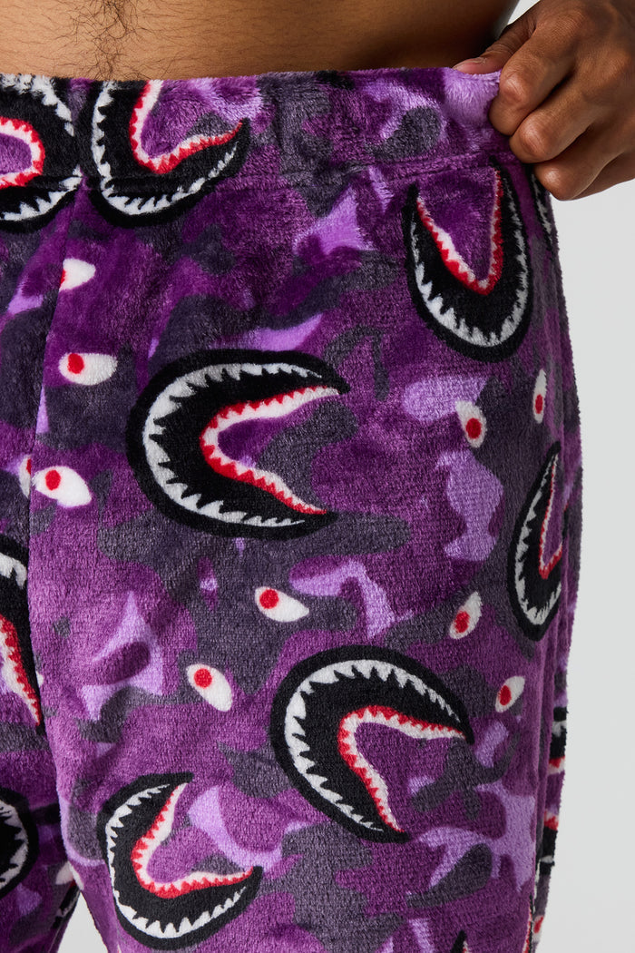 Plush Printed Pajama Pant