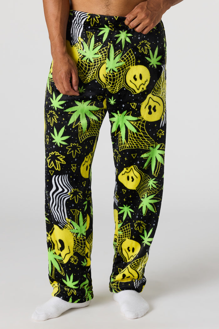 Plush Printed Pajama Pant