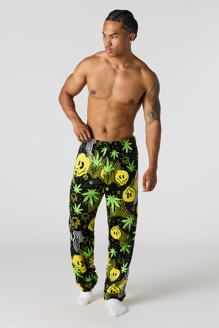 Plush Printed Pajama Pant