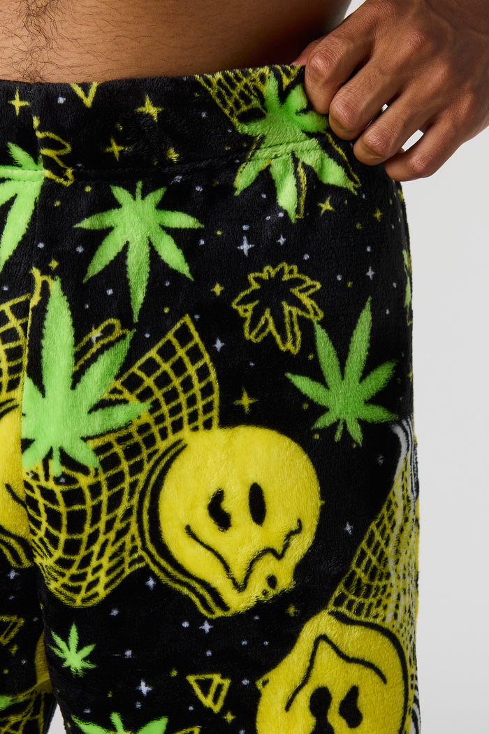 Plush Printed Pajama Pant