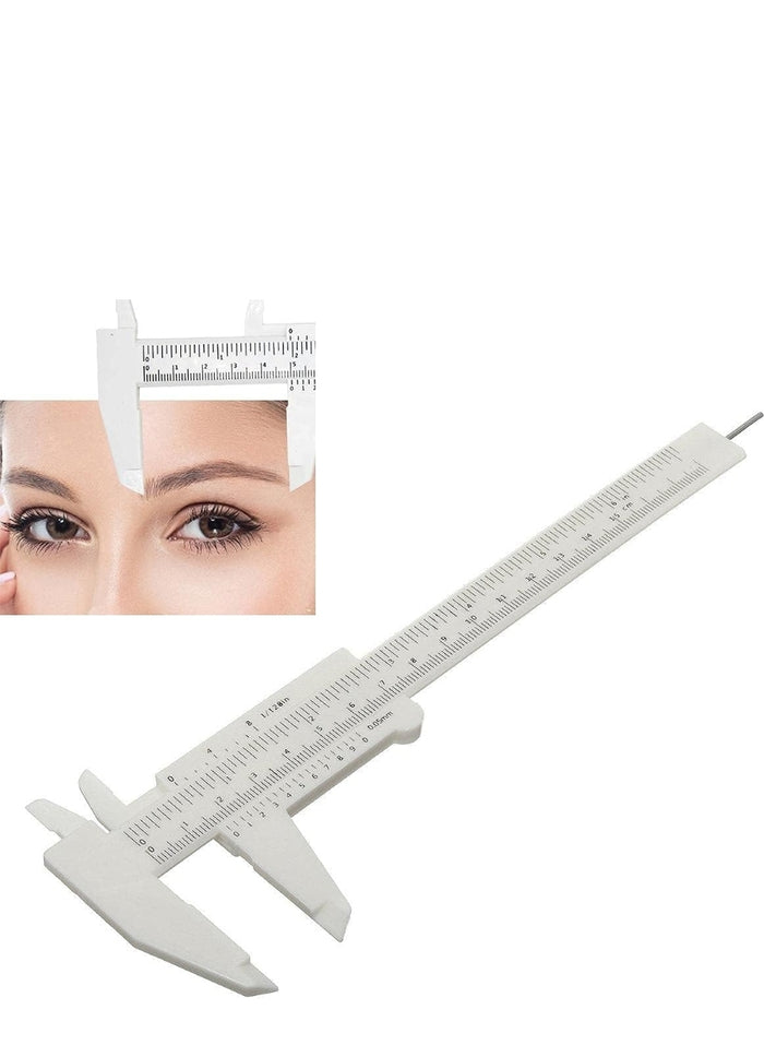 PMU 150Mm Vernier Caliper Ruler for Accurate Eyebrow Measurement & Precision Makeup Guide - SD Cosmetics Care