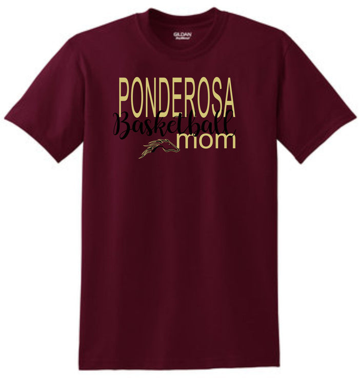 Pondo Basketball Basic MOM Tee- Matte or Glitter