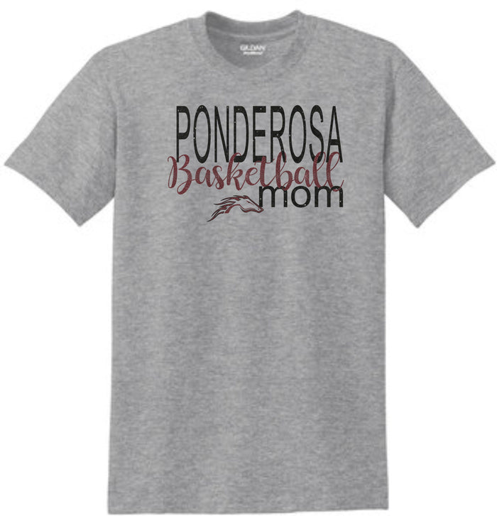 Pondo Basketball Basic MOM Tee- Matte or Glitter