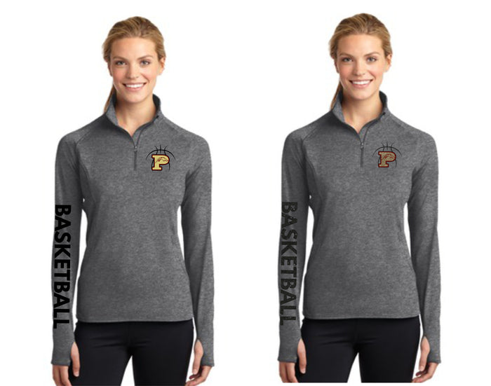 Pondo Basketball Sports Wik 1/4 Zip Pullover- Ladies or Unisex