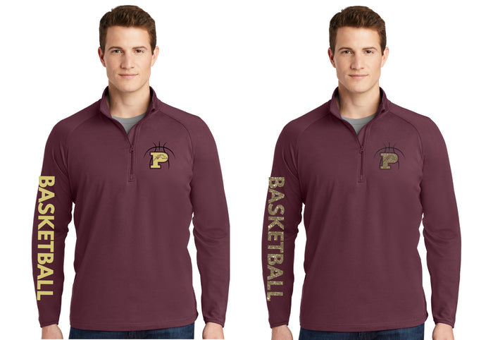Pondo Basketball Sports Wik 1/4 Zip Pullover- Ladies or Unisex