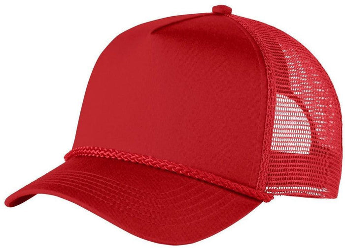 no-logo Port Authority 5-Panel Snapback Cap-Regular-Port Authority-Red-OSFA-Thread Logic