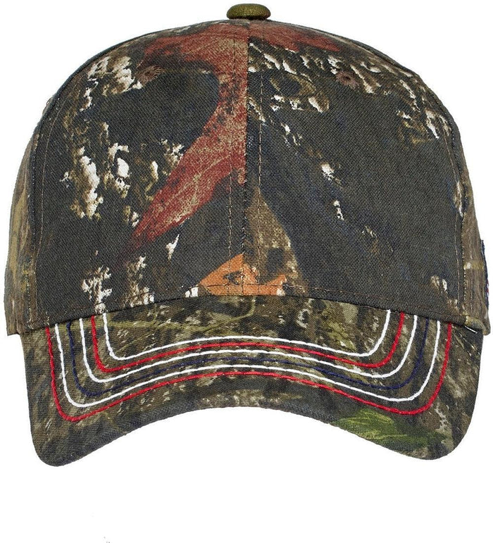 Port Authority Americana Contrast Stitch Camouflage Cap-Regular-Port & Company-Mossy Oak New Break-Up-OSFA-Thread Logic