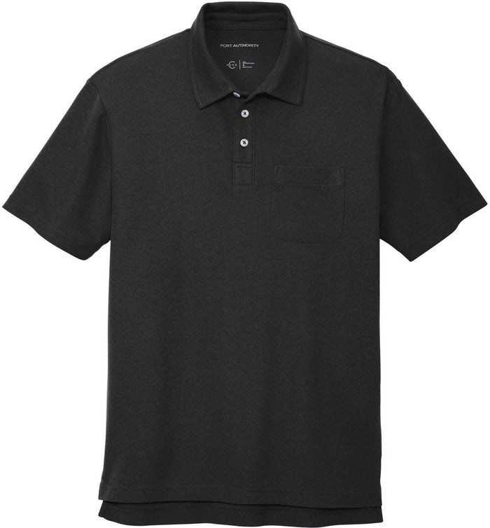 Port Authority C-Free Cotton Blend Pique Pocket Polo