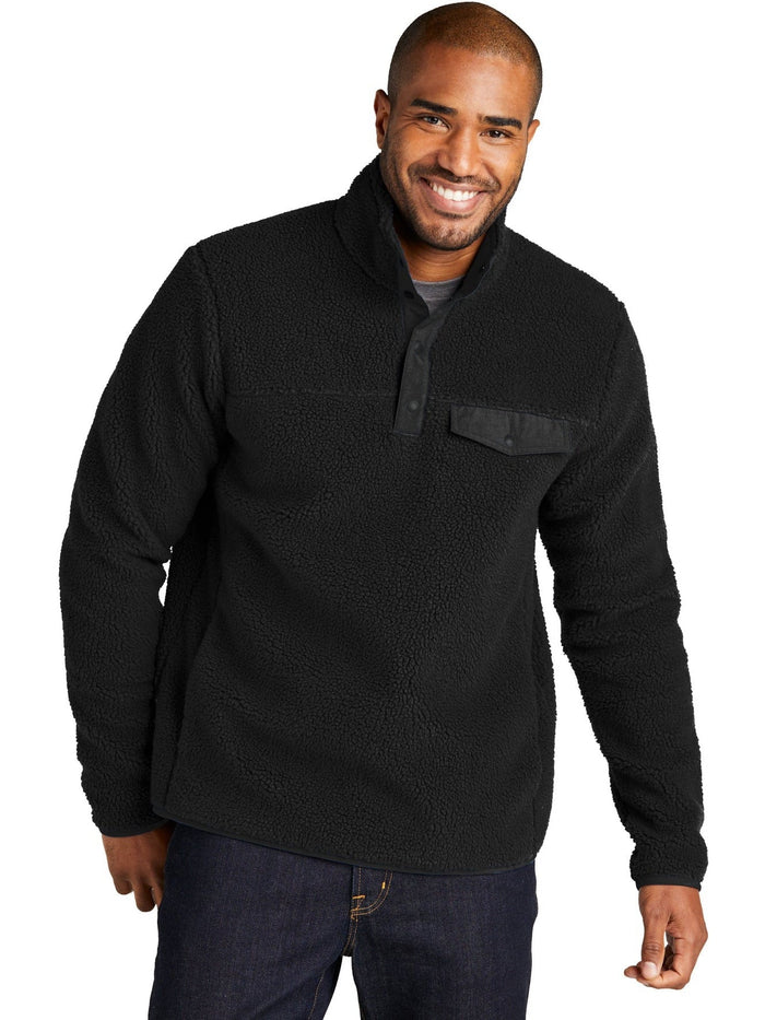 no-logo Port Authority Camp Fleece Snap Pullover-Regular-Port Authority-Thread Logic