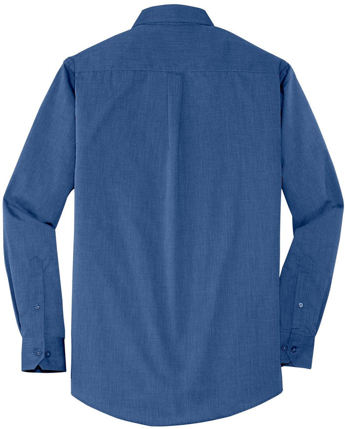 no-logo Port Authority Crosshatch Easy Care Shirt-Regular-Port Authority-Thread Logic