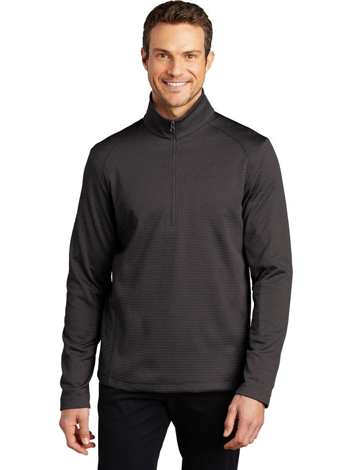 no-logo Port Authority Diamond Heather Fleece 1/4-Zip Pullover-Regular-Port Authority-Thread Logic