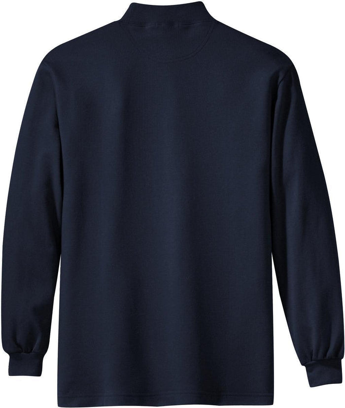 no-logo Port Authority Interlock Knit Mock Turtleneck-Regular-Port Authority-Thread Logic