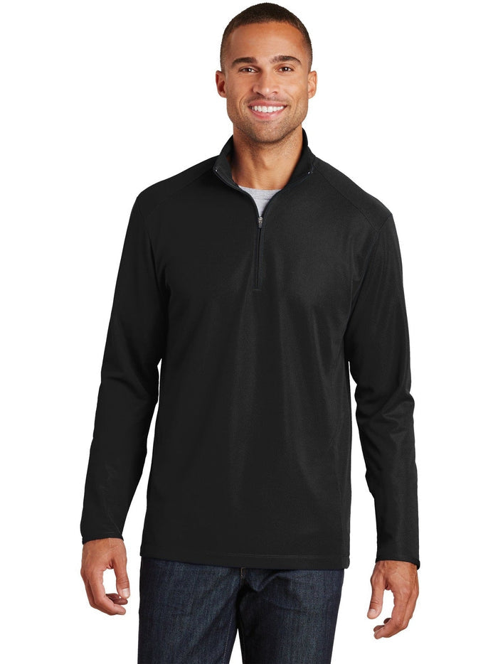 no-logo Port Authority Pinpoint Mesh 1/2-Zip-Regular-Port Authority-Thread Logic