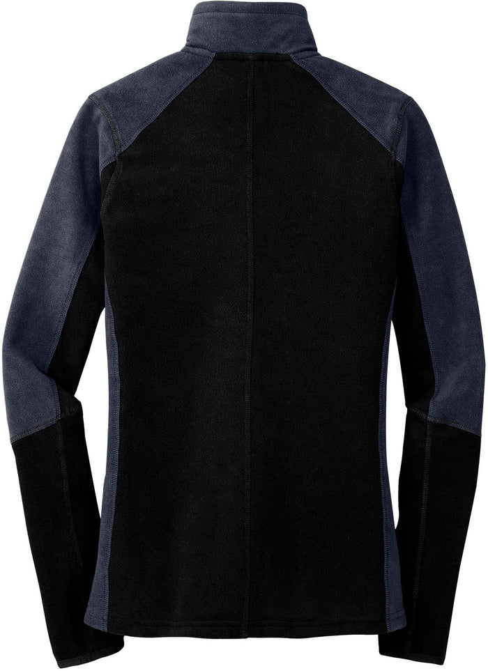 no-logo Port Authority Ladies Colorblock Microfleece Jacket-Regular-Port Authority-Thread Logic