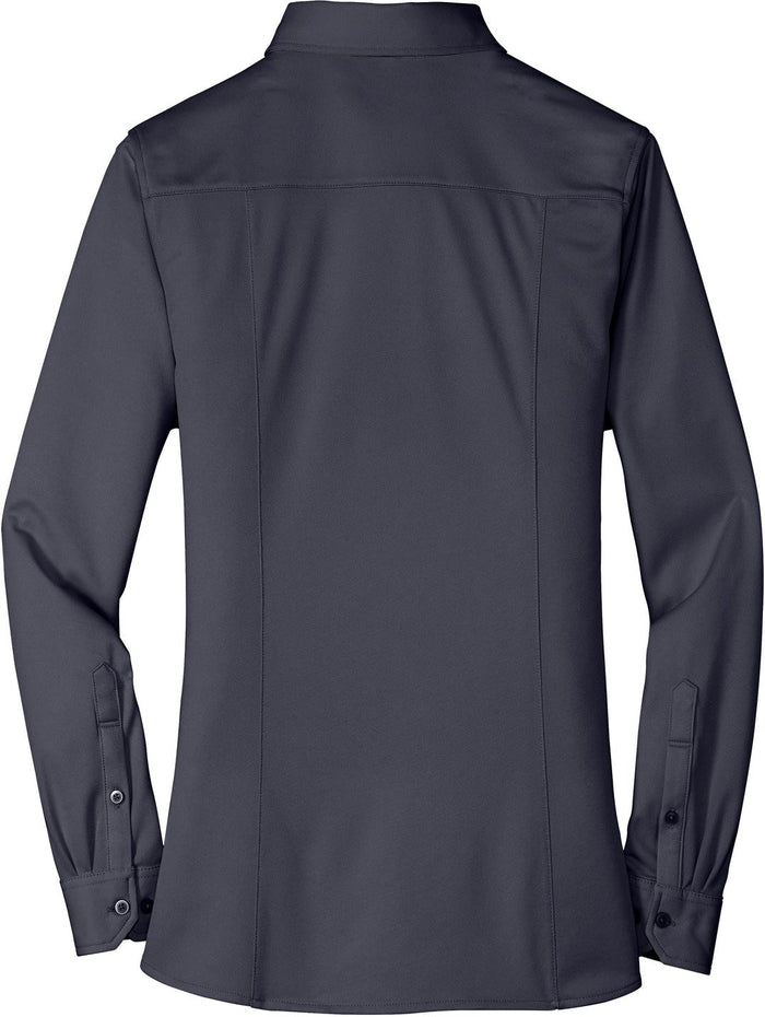 no-logo Port Authority Ladies Dimension Knit Dress Shirt-Regular-Port Authority-Thread Logic