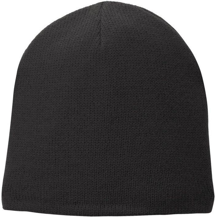 Port & Company Fleece-Lined Beanie Cap-Regular-Port & Company-Black-OSFA-Thread Logic