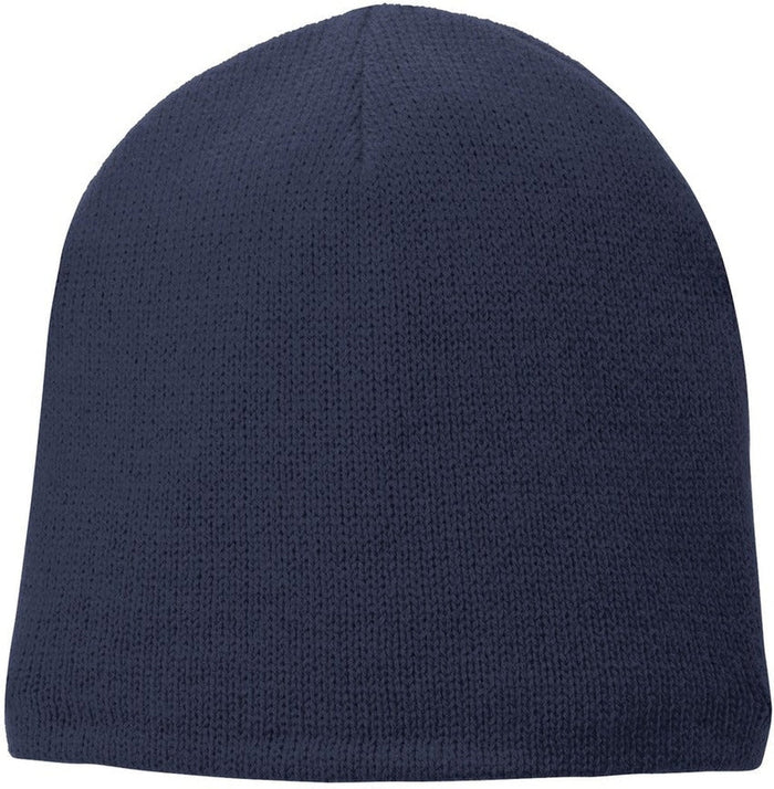 Port & Company Fleece-Lined Beanie Cap-Regular-Port & Company-Navy-OSFA-Thread Logic