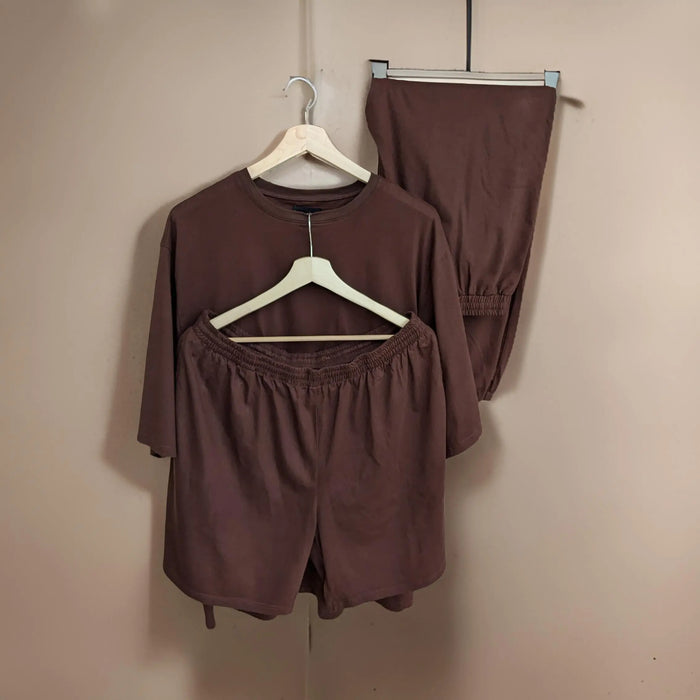 Premium Chocolate Brown Co-ords Set (Cotton)_Polo_Tshirts_Pant_Gym_Kurtas_Co-ords_Shorts_Joggers - Sizes from 12XL_11XL_10XL_9XL_8XL_7XL_6XL_5XL_4XL_3XL_2XL_XL.