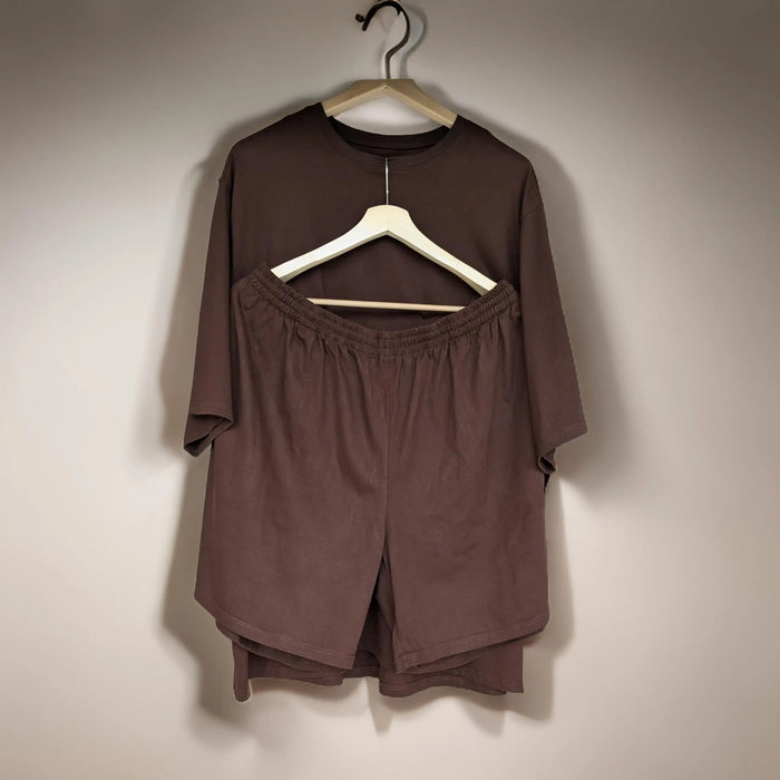 Premium Chocolate Brown Co-ords Set (Cotton)_Polo_Tshirts_Pant_Gym_Kurtas_Co-ords_Shorts_Joggers - Sizes from 12XL_11XL_10XL_9XL_8XL_7XL_6XL_5XL_4XL_3XL_2XL_XL.