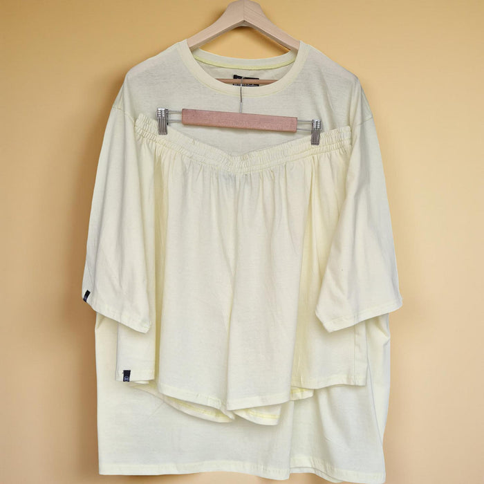 Premium Lemon Yellow Co-ords Set (Cotton)- Breathe Series (Super Thin)