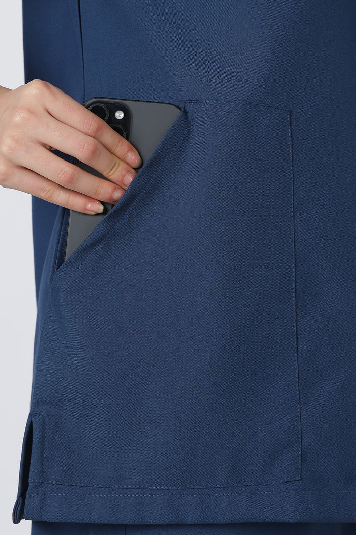 Prime – Women's V-Neck Scrub - 7 Pocket - Dark Blue